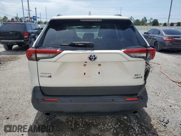 2021 Toyota RAV4 Hybrid LE with VIN JTMB6RFV9MD040106, listed as a Copart auction lot 63409025 with 37,307 mi miles and Non repairable. Bid and sale history available at DreamBid. Image 6.