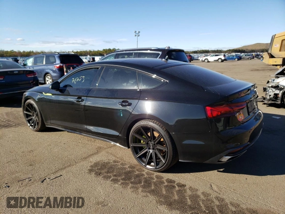 2020 Audi A5 Sportback Premium Plus with VIN WAUCNCF52LA001309, listed as a Copart auction lot 73053982 with 21,253 mi miles. Bid and sale history available at carsss.com. Image 2.