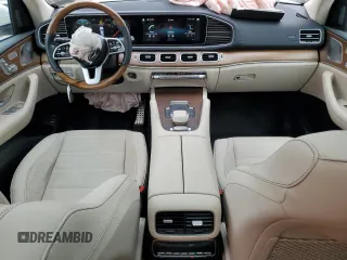 2021 Mercedes-Benz GLS 580 with VIN 4JGFF8GE5MA382613, listed as a Copart auction lot 67924164 with 56,527 mi miles and Salvage Title. Bid and sale history available at DreamBid. Image 8.