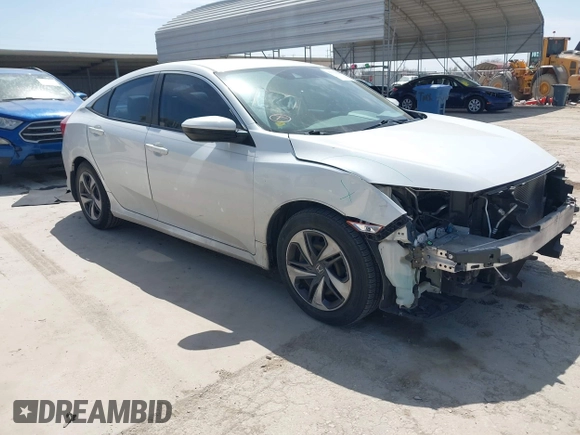 2019 Honda Civic Sedan LX with VIN 19XFC2F64KE040214, listed as a IAAI auction lot 41753300 with 74,285 mi miles. Bid and sale history available at carsss.com. Image 1.