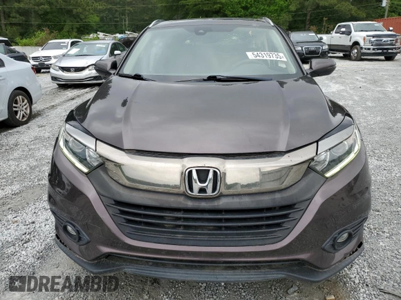 2019 Honda HR-V EX with VIN 3CZRU5H54KM704964, listed as a Copart auction lot 54319735 with 95,894 mi miles and Clean Title. Bid and sale history available at carsss.com. Image 5.