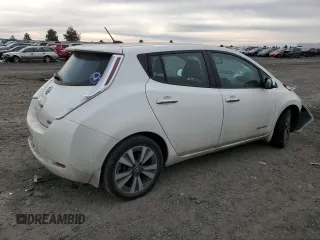 2016 Nissan LEAF SL with VIN 1N4BZ0CP8GC313416, listed as a Copart auction lot 43209205 with 30,845 mi miles and Salvage Title. Bid and sale history available at carsss.com. Image 3.