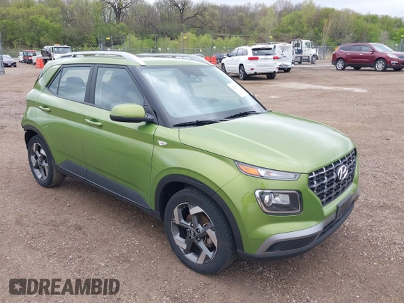 2023 Hyundai Venue SEL with VIN KMHRC8A38PU243429, listed as a IAAI auction lot 42193518 with 39,020 mi miles and . Bid and sale history available at DreamBid. Image 1.