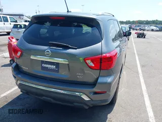 2018 Nissan Pathfinder SV with VIN 5N1DR2MM8JC645166, listed as a IAAI auction lot 42666765 with 81,544 mi miles and . Bid and sale history available at DreamBid. Image 4.