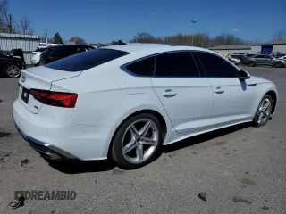 2021 Audi A5 Sportback S line Premium Plus with VIN WAUFACF51MA052083, listed as a Copart auction lot 48100144 with 41,985 mi miles. Bid and sale history available at carsss.com. Image 3.