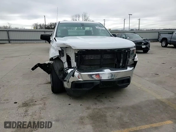 2021 Chevrolet Silverado 1500 Work Truck with VIN 3GCNWAEF2MG407021, listed as a Copart auction lot 42676445 with 24,628 mi miles and Salvage Title. Bid and sale history available at carsss.com. Image 10.
