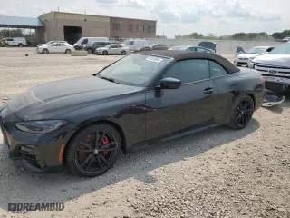 2023 BMW 4 Series M440i xDrive with VIN WBA63AT02PCL52909, listed as a Copart auction lot 64222804 with 21,772 mi miles and Salvage Title. Bid and sale history available at carsss.com. Image 1.