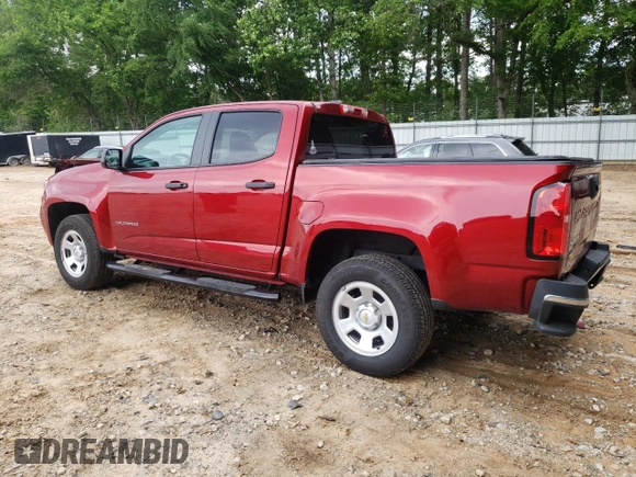 2021 Chevrolet Colorado 2WD Work Truck with VIN 1GCGSBEA9M1293385, listed as a Copart auction lot 55382135 with 39,287 mi miles and Salvage title. Bid and sale history available at DreamBid. Image 2.