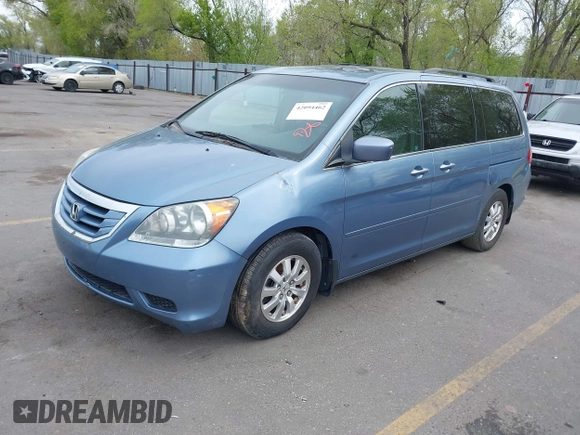 2008 Honda Odyssey EX-L with VIN 5FNRL38758B016872, listed as a IAAI auction lot 42094462 with 183,384 mi miles. Bid and sale history available at carsss.com. Image 2.