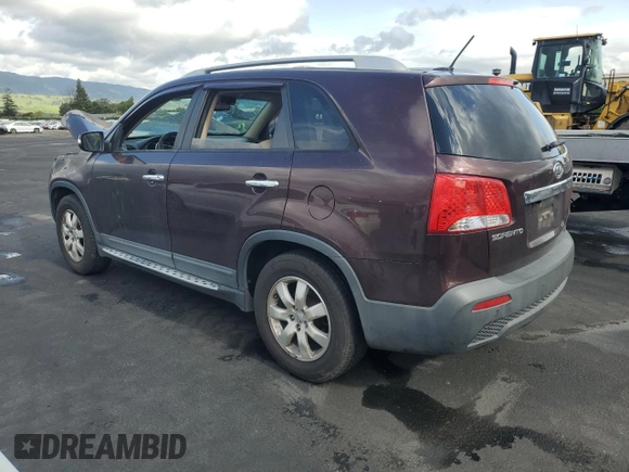 2012 Kia Sorento LX with VIN 5XYKT3A65CG303682, listed as a Copart auction lot 51541035 with 125,886 mi miles and Salvage Title. Bid and sale history available at DreamBid. Image 2.