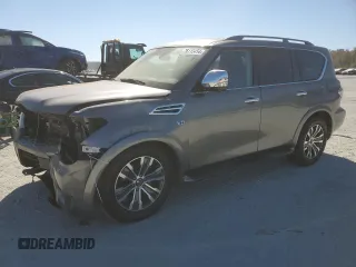 2020 Nissan Armada SV with VIN JN8AY2ND1LX017815, listed as a Copart auction lot 76113454 with 112,407 mi miles and Salvage Title. Bid and sale history available at carsss.com. Image 1.