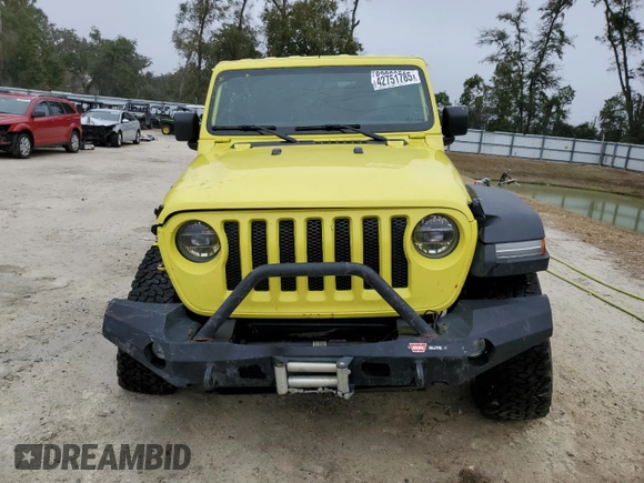 2022 Jeep Wrangler Unlimited High Tide with VIN 1C4HJXDG8NW242586, listed as a Copart auction lot 42751785 with 11,476 mi miles and Non Repairable. Bid and sale history available at DreamBid. Image 5.