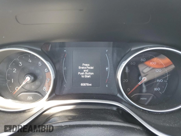 2019 Jeep Compass Latitude with VIN 3C4NJCBB1KT743968, listed as a Copart auction lot 53071465 with 60,678 mi miles and Salvage title. Bid and sale history available at DreamBid. Image 9.