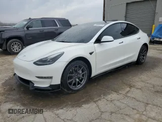 2021 Tesla Model 3 Standard Range Plus with VIN 5YJ3E1EA7MF029086, listed as a Copart auction lot 48885415 with 106,537 mi miles and Clean Title. Bid and sale history available at carsss.com. Image 1.