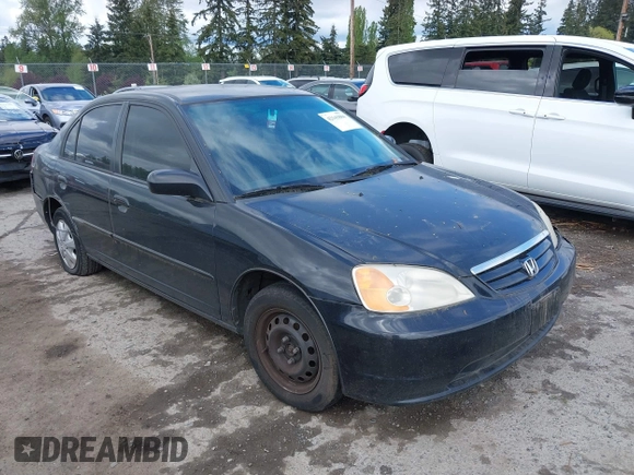 2002 Honda Civic LX with VIN 1HGES16552L060982, listed as a IAAI auction lot 42141884 with 202,659 mi miles and . Bid and sale history available at DreamBid. Image 1.