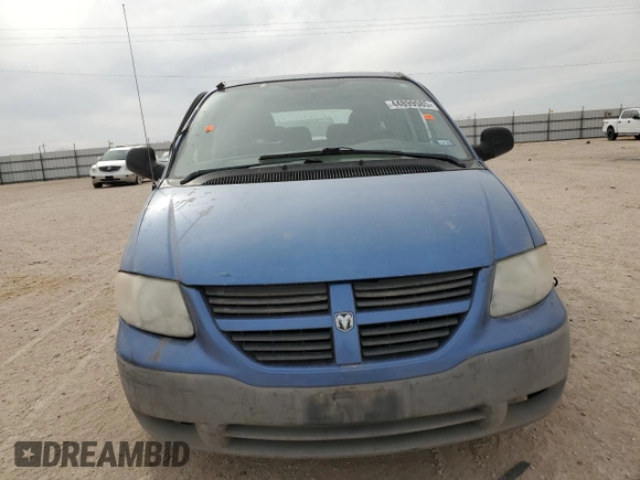 2007 Dodge Caravan SE with VIN 1D4GP25B47B214801, listed as a Copart auction lot 44899585 with 119,522 mi miles and Salvage title. Bid and sale history available at DreamBid. Image 5.