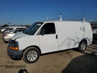 2012 Chevrolet Express Cargo Van with VIN 1GCSGAFX3C1135356, listed as a Copart auction lot 88530255 with 272,293 mi miles and Salvage Title. Bid and sale history available at carsss.com. Image 1.