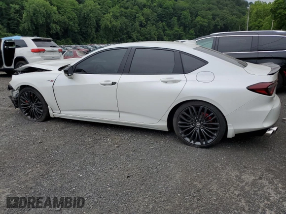 2022 Acura TLX Type S with VIN 19UUB7F04NA001490, listed as a Copart auction lot 61413455 with 29,690 mi miles and Salvage title. Bid and sale history available at DreamBid. Image 2.