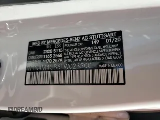 2020 Mercedes-Benz GLB 250 z VIN W1N4M4GB6LW023300, wystawiony jako Copart lot #51155795 z przebiegiem 22 147 mil mil oraz Szkoda całkowita • Salvage title. Historia ofert i sprzedaży dostępna na DreamBid. Obrazek 13.