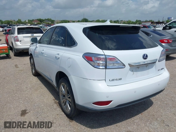 2010 Lexus RX 450h with VIN JTJZB1BA4A2000745, listed as a IAAI auction lot 42508799 with Not provided miles and . Bid and sale history available at DreamBid. Image 3.