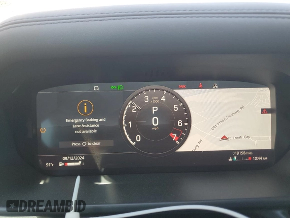 2022 Land Rover Defender with VIN SALE3ERU5N2070582, listed as a Copart auction lot 69754104 with 19,158 mi miles and Salvage title. Bid and sale history available at DreamBid. Image 9.