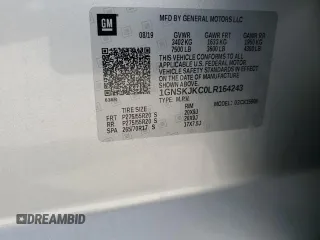 2020 Chevrolet Suburban Premier z VIN 1GNSKJKC0LR164243, wystawiony jako Copart lot #70530624 z przebiegiem Nie podano mil oraz Szkoda całkowita • Salvage title. Historia ofert i sprzedaży dostępna na DreamBid. Obrazek 12.