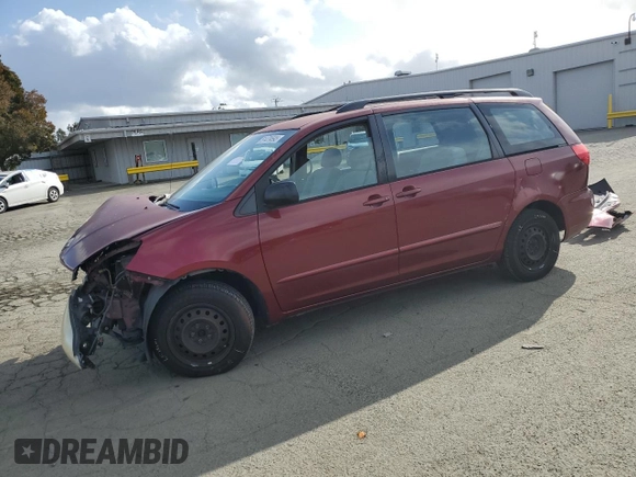 2006 Toyota Sienna CE with VIN 5TDZA23C46S408349, listed as a Copart auction lot 51479595 with 231,901 mi miles and Salvage Title. Bid and sale history available at carsss.com. Image 1.