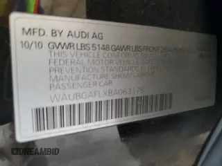 2011 Audi S4 Premium Plus z VIN WAUBGAFLXBA063175, wystawiony jako Copart lot #58162195 z przebiegiem 116 660 mil mil oraz Szkoda całkowita • Salvage title. Historia ofert i sprzedaży dostępna na DreamBid. Obrazek 12.