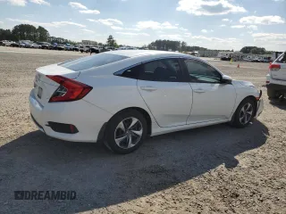2019 Honda Civic LX with VIN 19XFC2F63KE012498, listed as a Copart auction lot 51958255 with 115,419 mi miles and Salvage Title. Bid and sale history available at DreamBid. Image 3.