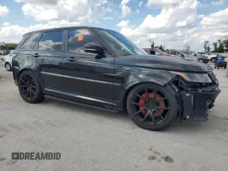 2020 Land Rover Range Rover Sport SVR with VIN SALWZ2RE3LA898711, listed as a Copart auction lot 73490674 with 29,180 mi miles and Non Repairable. Bid and sale history available at carsss.com. Image 4.