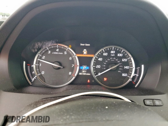 2017 Acura MDX Advance with VIN 5FRYD4H81HB015109, listed as a Copart auction lot 63743725 with 81,184 mi miles and Salvage title. Bid and sale history available at DreamBid. Image 9.
