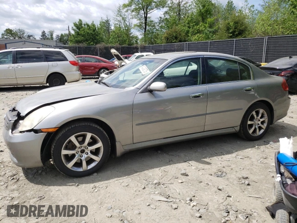 2006 Infiniti G35 with VIN JNKCV51F86M617385, listed as a Copart auction lot 54049075 with 195,894 mi miles and Salvage Title. Bid and sale history available at DreamBid. Image 1.
