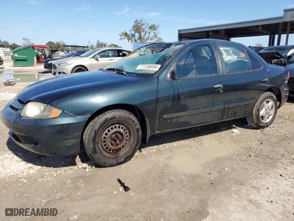 2004 Chevrolet Cavalier with VIN 1G1JC52F547273130, listed as a Copart auction lot 77738094 with 0 mi miles and Non Repairable. Bid and sale history available at carsss.com. Image 1.