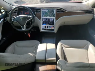 2016 Tesla Model S 70 with VIN 5YJSA1E1XGF153509, listed as a Copart auction lot 65047634 with 51,235 mi miles and Salvage Title. Bid and sale history available at carsss.com. Image 8.