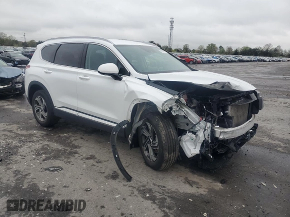 2022 Hyundai Santa Fe SEL with VIN 5NMS24AJ1NH476217, listed as a Copart auction lot 52255645 with 45,179 mi miles and Salvage Title. Bid and sale history available at DreamBid. Image 4.