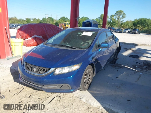 2014 Honda Civic Sedan EX with VIN 19XFB2F88EE207456, listed as a IAAI auction lot 41755472 with 120,337 mi miles. Bid and sale history available at carsss.com. Image 17.