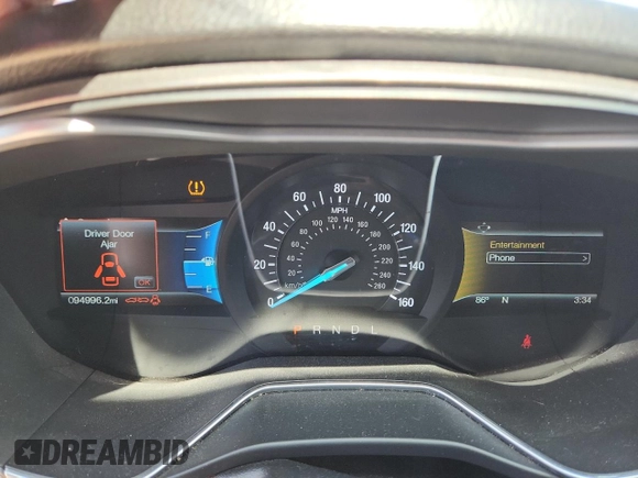 2017 Ford Fusion SE with VIN 3FA6P0H75HR116688, listed as a Copart auction lot 63027265 with 94,996 mi miles and Salvage title. Bid and sale history available at DreamBid. Image 9.
