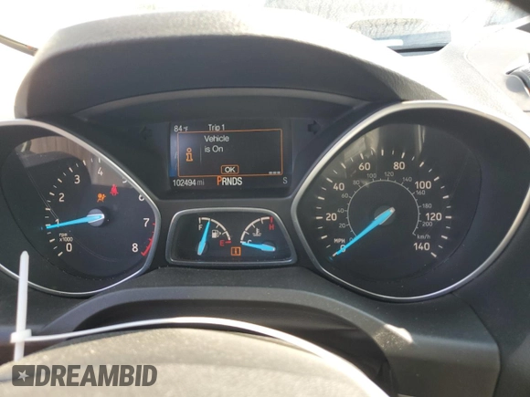 2018 Ford Escape S with VIN 1FMCU0F79JUC07742, listed as a Copart auction lot 67199553 with 102,494 mi miles and Salvage Title. Bid and sale history available at carsss.com. Image 9.