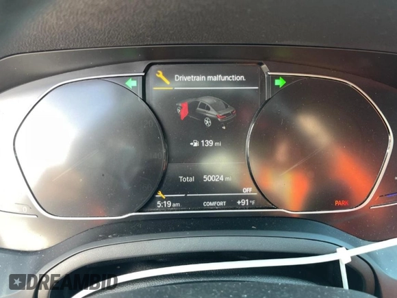 2021 BMW 3 Series 330i with VIN 3MW5R1J09M8B96562, listed as a Copart auction lot 61408805 with 50,024 mi miles and Non repairable. Bid and sale history available at DreamBid. Image 9.