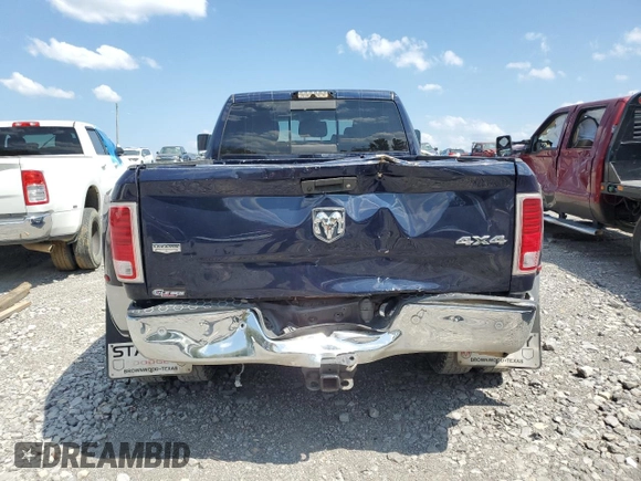 2017 Ram 3500 Laramie with VIN 3C63RRML0HG632121, listed as a Copart auction lot 68675344 with 126,129 mi miles and Salvage Title. Bid and sale history available at carsss.com. Image 6.