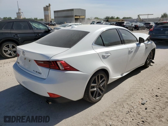 2015 Lexus IS 250 with VIN JTHCF1D22F5025828, listed as a Copart auction lot 56759705 with Not Provided miles and Clean Title. Bid and sale history available at DreamBid. Image 3.
