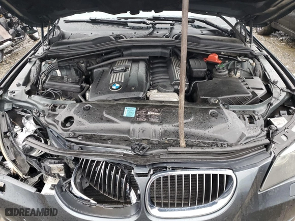 2008 BMW 5 Series 528xi with VIN WBANV13578CZ50738, listed as a Copart auction lot 43023835 with 219,580 mi miles and Salvage Title. Bid and sale history available at carsss.com. Image 12.