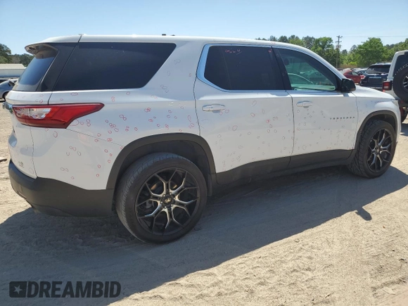 2021 Chevrolet Traverse LS with VIN 1GNERFKW6MJ189342, listed as a Copart auction lot 52877565 with 81,295 mi miles and Salvage Title. Bid and sale history available at carsss.com. Image 3.