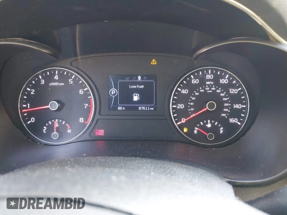 2018 Kia Optima LX with VIN 5XXGT4L38JG228590, listed as a IAAI auction lot 42557115 with 87,611 mi miles and . Bid and sale history available at DreamBid. Image 7.