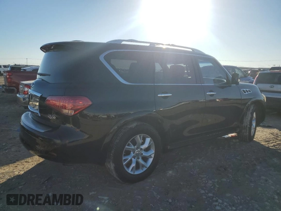 2013 Infiniti QX56 with VIN JN8AZ2NF9D9531027, listed as a Copart auction lot 83920194 with 194,769 mi miles and Salvage Title. Bid and sale history available at carsss.com. Image 3.
