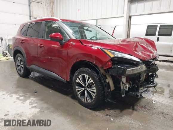 2022 Nissan Rogue SV with VIN 5N1BT3BB1NC671050, listed as a IAAI auction lot 41460321 with 42,009 mi miles. Bid and sale history available at carsss.com. Image 1.