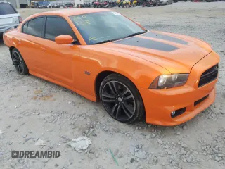 2014 Dodge Charger SRT8 Super Bee with VIN 2C3CDXGJ7EH210210, listed as a Copart auction lot 46446831 with 88,488 mi miles and Salvage Title. Bid and sale history available at carsss.com. Image 1.