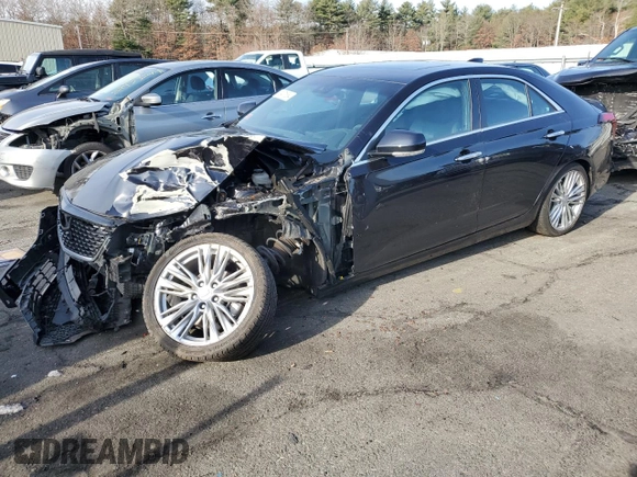 2021 Cadillac CT4 Premium Luxury z VIN 1G6DF5RK9M0124813, wystawiony jako Copart lot #83471654 z przebiegiem Nie podano mil oraz Szkoda całkowita • Salvage title. Historia ofert i sprzedaży dostępna na DreamBid. Obrazek 1.