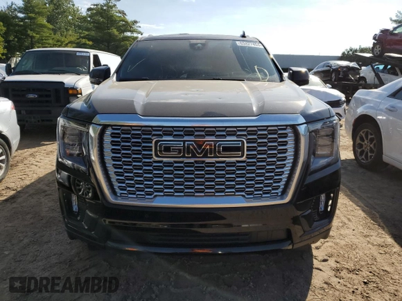 2023 GMC Yukon XL Denali with VIN 1GKS2JKL8PR328342, listed as a Copart auction lot 63427453 with 6,753 mi miles and Salvage Title. Bid and sale history available at carsss.com. Image 5.