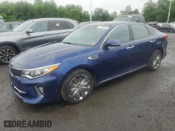 2018 Kia Optima SX with VIN 5XXGV4L20JG204933, listed as a Copart auction lot 59799035 with 119,281 mi miles and Clean title. Bid and sale history available at DreamBid. Image 1.